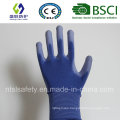 Blue PU Coated Work Safety Glove (SL-PU201B1)